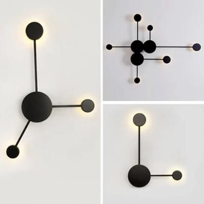 Post Modern Creative LED Wall Lamp Geometric Wall Lights Hotel Living Room Wall Sconces Bedroom Room Bedside Lamp Home Decor