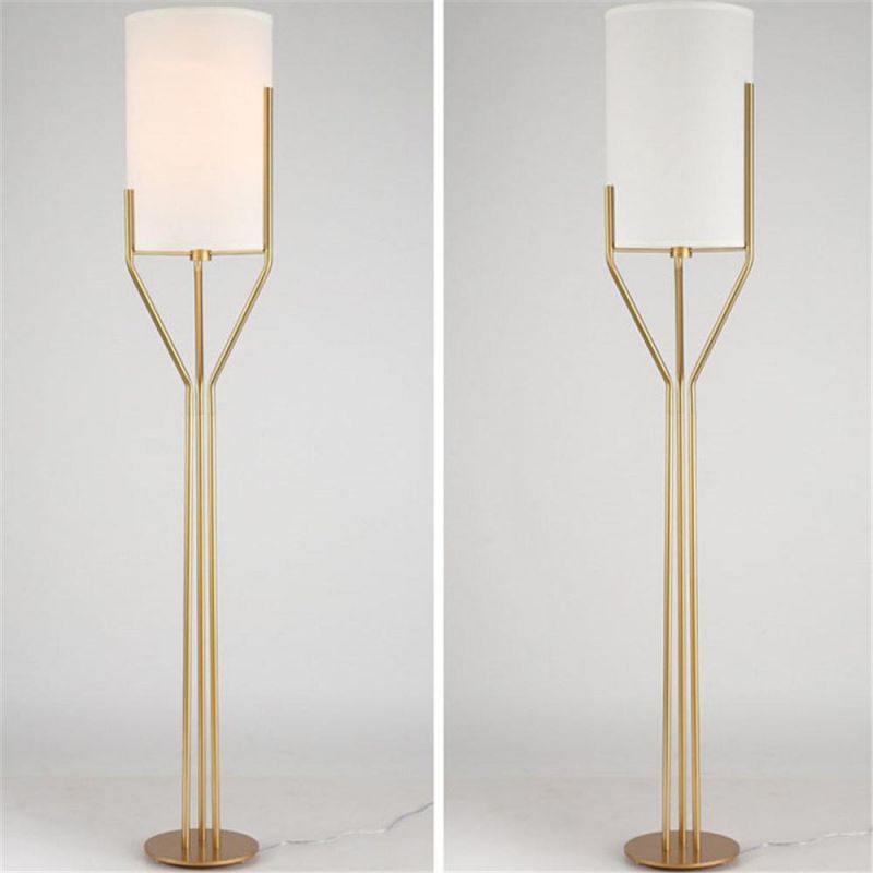 Hotel Project Modern Standing Lighting Floor Lamp with Fabric Shade