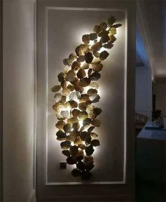 Luxury Large Decorative Custom Made Copper Brass LED Sconces Wall Light for Hotel, Villas