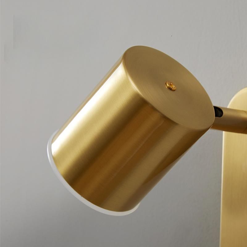 Copper Wall Lamp for Modern Bedside Lamp Creative Living Room Wall Hotel Light