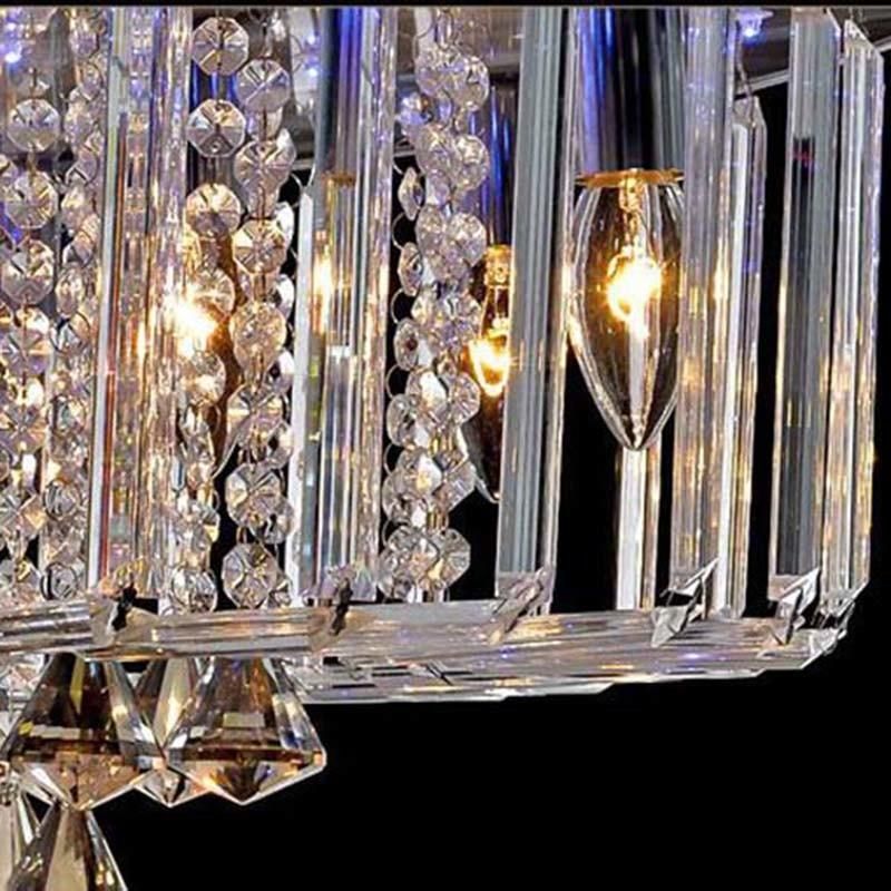 Oval Crystal Chandelier for Living Room Bedroom Hotel Ceiling Chandelier (WH-CA-55)