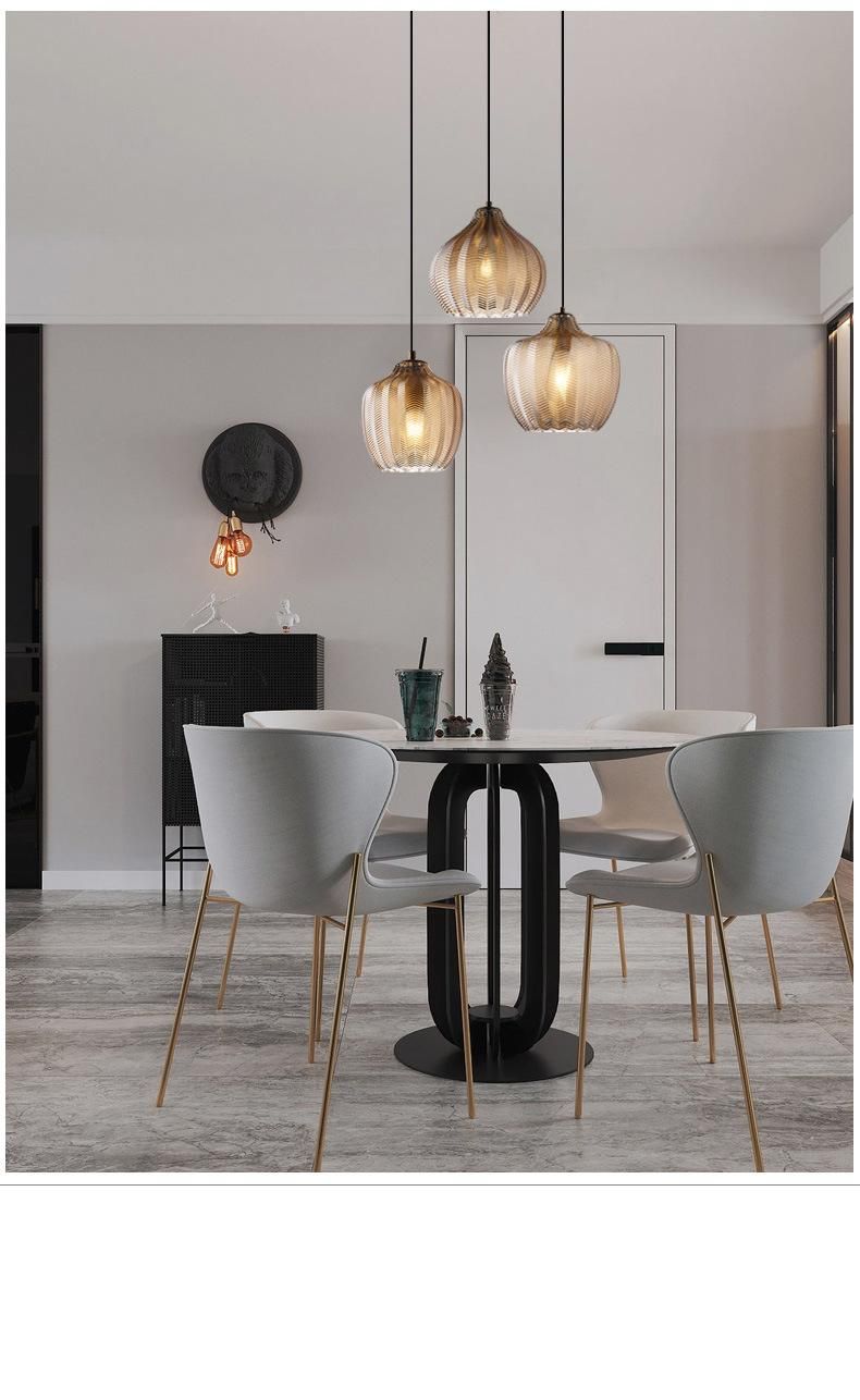 LED Glass Hanging Light Bedside Table Chandelier for Living Room Dining Bar Pendant Lamps (WH-GP-93)