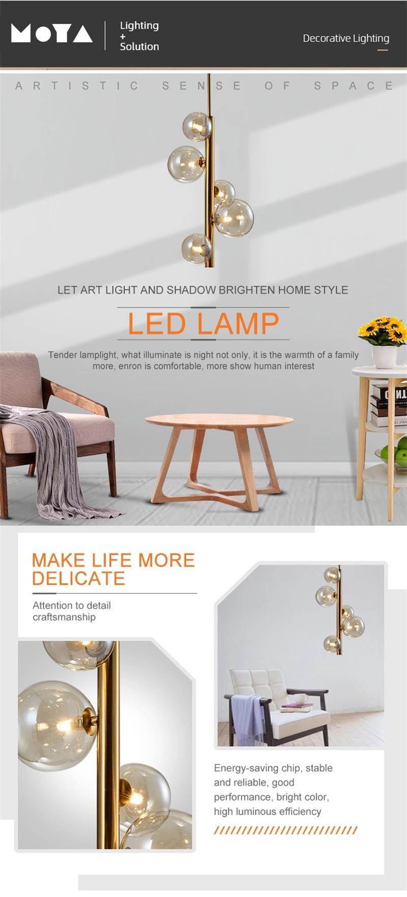 High Quality Corridor Bedroom Atmosphere Lamp Decoration Glass Crystal Lampshade Luxury Modern Indoor Pendant Chandelier