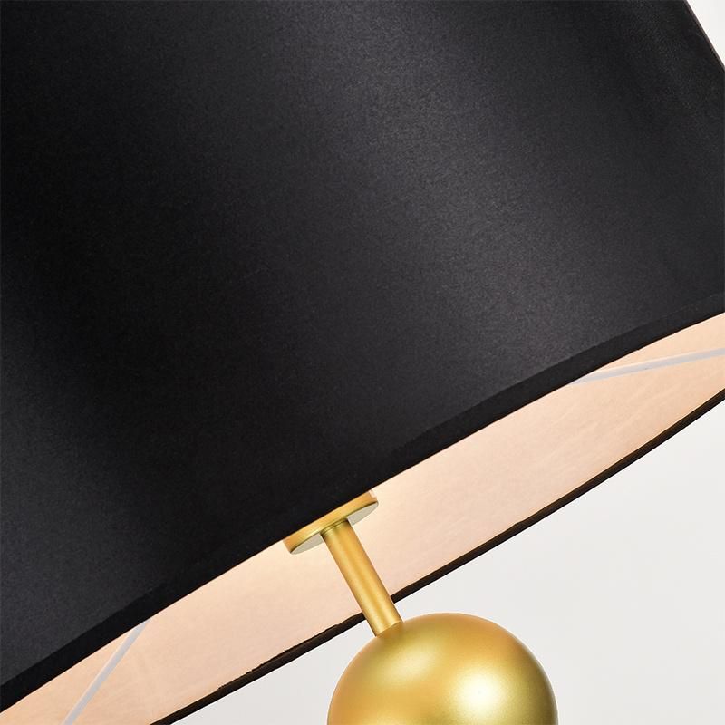 Hotel Industrial Retro Black Hardware Cloth Cover Living Room Standing Lamp (WH-VFL-13)