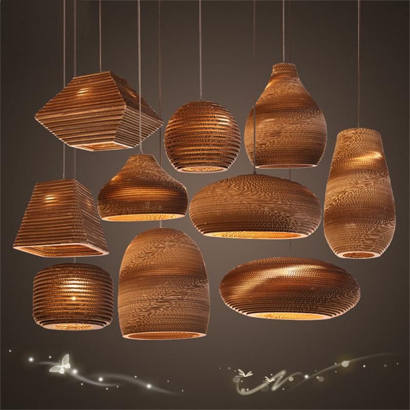 Countryside Ribbon Cotton Pendant Light for Kitchen Bedroom Coffee Shop Lighting Fixtures (WH-WP-13)