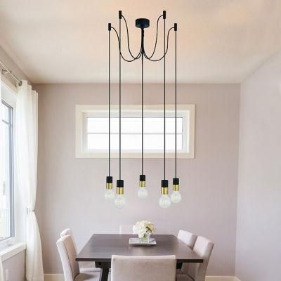 Modern Designer Classic Nordic LED Stair Cluster 5 Spider Pendant Light