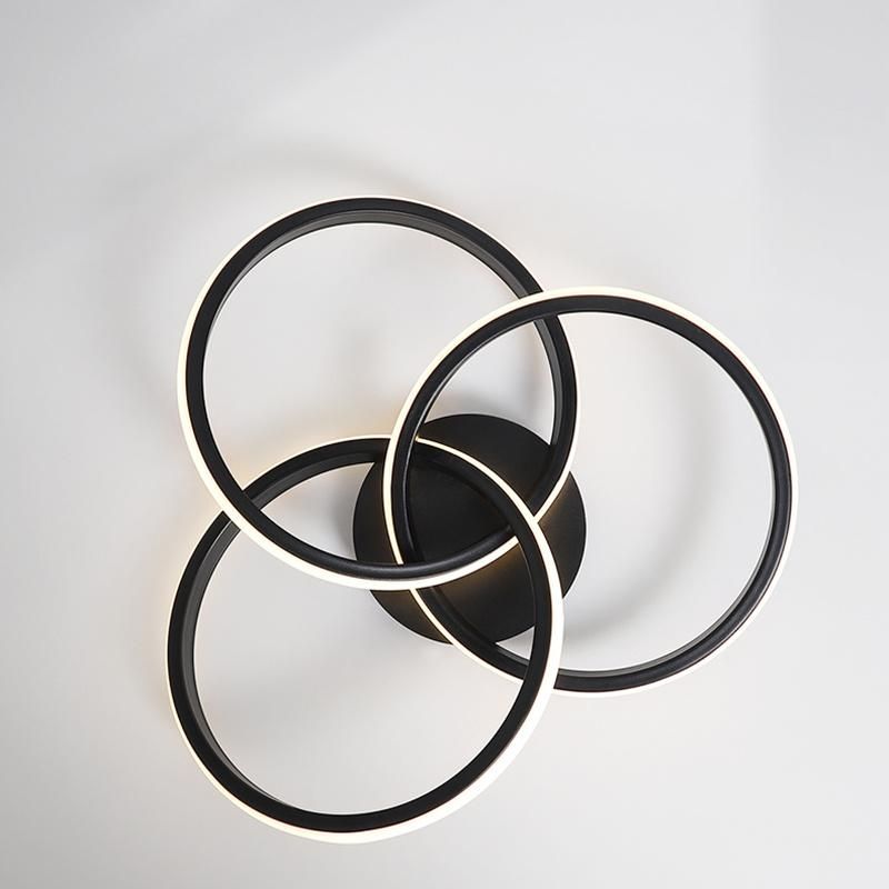 Art Superimposed Ring Design Ceiling Lamp Pendant Lamp Chandelier Bedroom Lamp