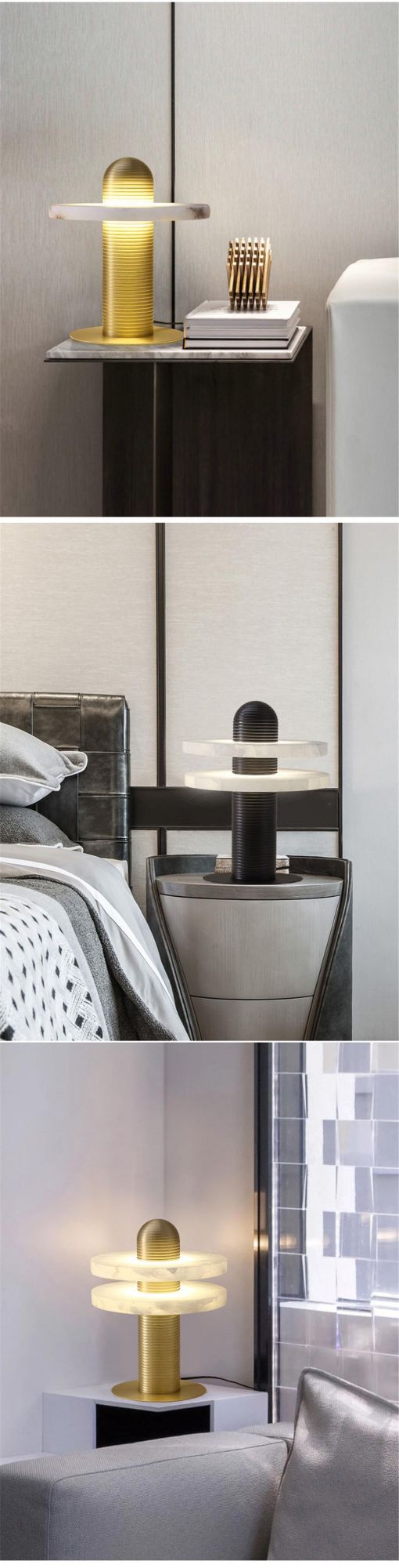 Modern Restaurant Marble LED Table Lamp