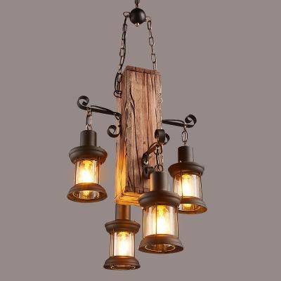 Industrial Pendant Lighting Chandelier Lighting Modern Pendant Lamp with Wood