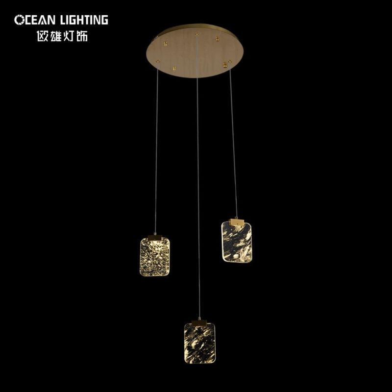 Wholesale Indoor Lighting Warm 3000K Metal Crystal 10*3W Chandelier Luxury