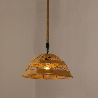 Indoor Lighting Pendant with Hemp Rope Lamp Pendant Lighting for Kitchen Island