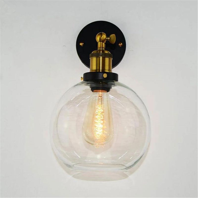 Dison Bulb Included Glass Wall Sconces Lamp Light Kitchen Lamp (WH-VR-108)