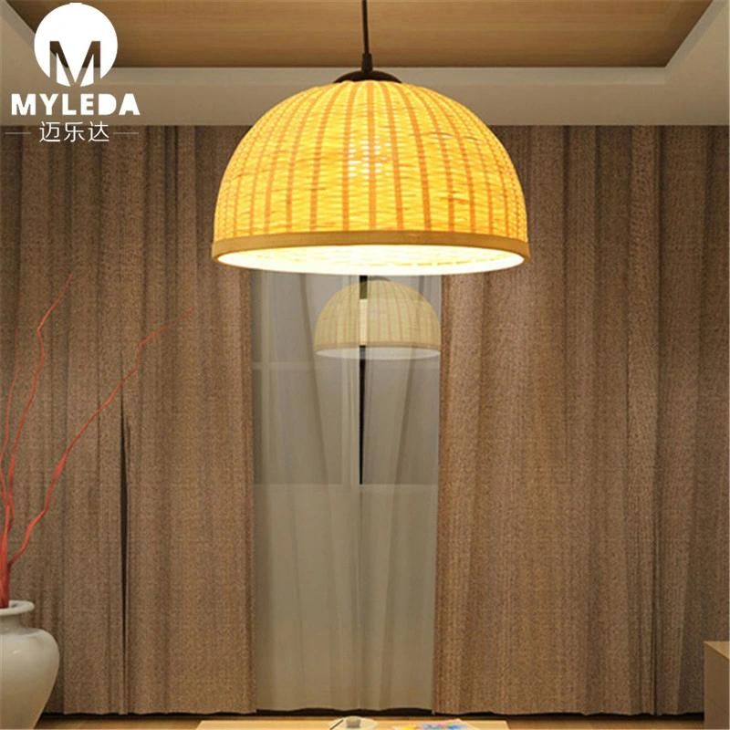 Modern Bamboo Hanging Hotel Decorative Indoor Chandelier