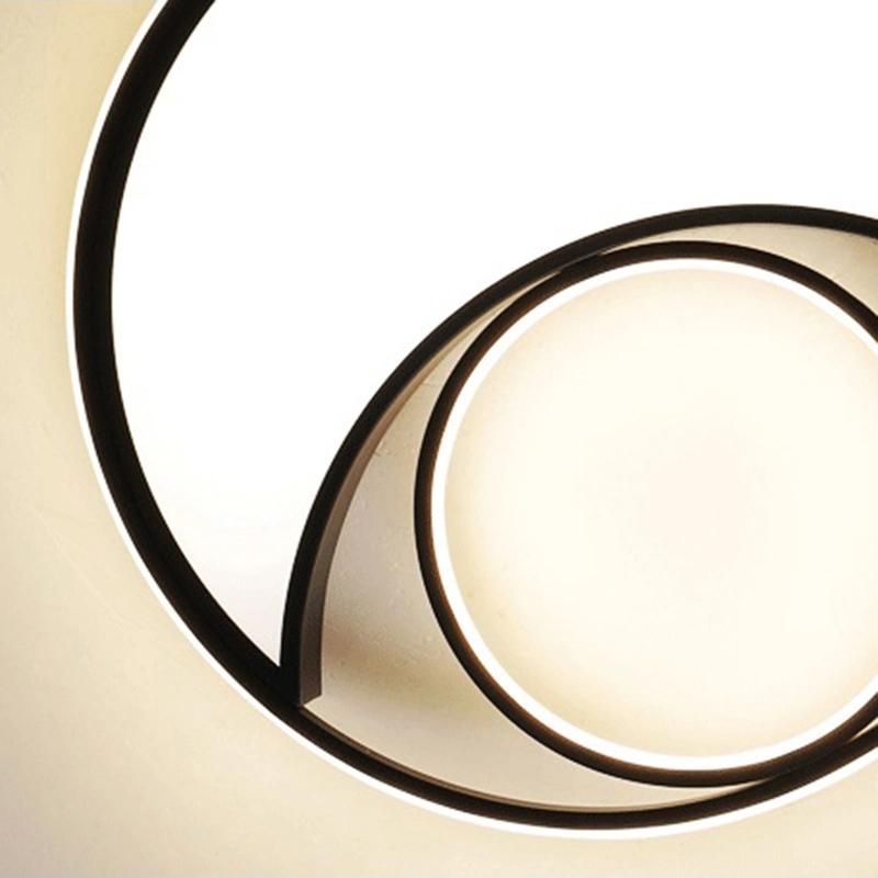 Modern Black and White Moon Ceiling Light Warm Romantic Personality Bedroom Lamp Study Lamp