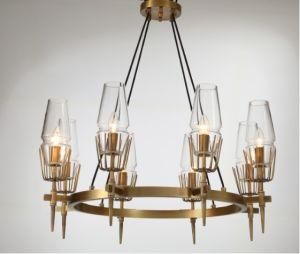 Modern Black and Brass Pendant Light Living Room Pendant Light