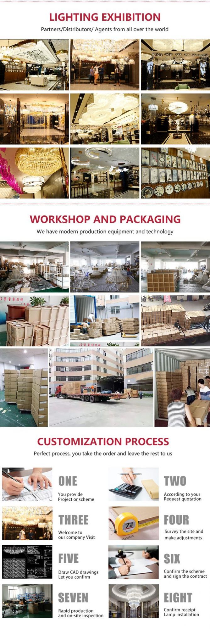 New Design Decorative Exhibition Hall Commercial Center Custom Project Luxury Chandelier
