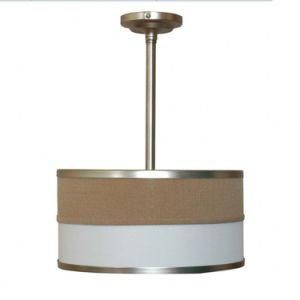 Brushed Nickel Canopy Ceiling Lamp with E26