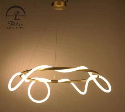 Flexible Modern LED Fabric Nylon Long Pendant Lamp