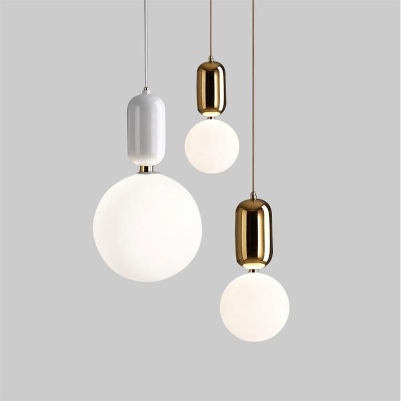 Nordic Modern Simple Glass Ball Pendant Lamp