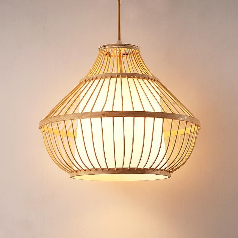 Wicker Pendant Lamp Shade for Kitchen Dining Room Lighting Fixtures (WH-WP-11)