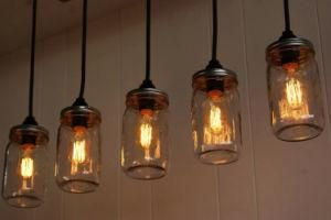 Vintage Brass Hanging Pendant Lamp Light