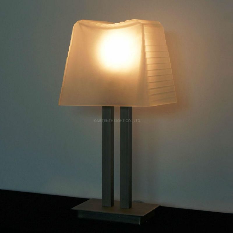 Classical Glass Light Bedside Reading Lamp Table Lamp for Guestroom