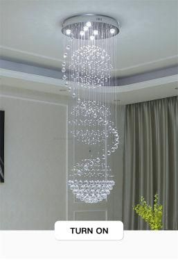 Multiple Hanging Lights Chandelier and Perforated Single LED Chandelier