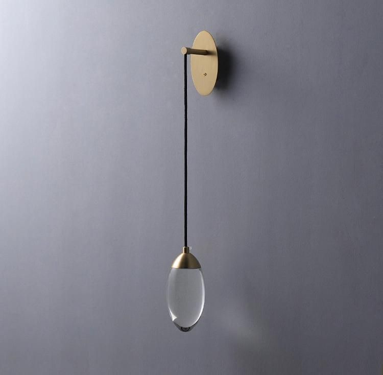 Simple Crystal Decorative Wall Lamp Living Room Corridor Study Hotel Lamps Modern Lighting Wall