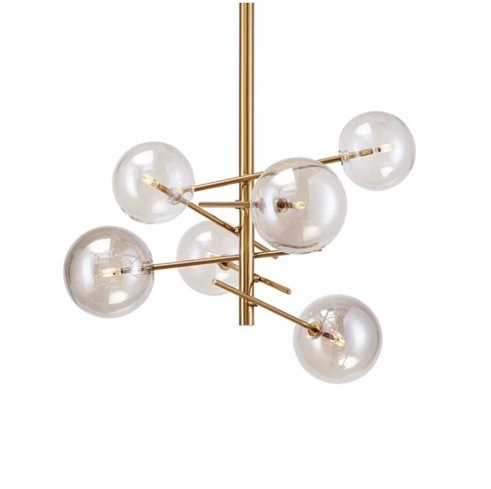 Contemporary Lighting Glass Brass Metal Big Hotel Chandelier