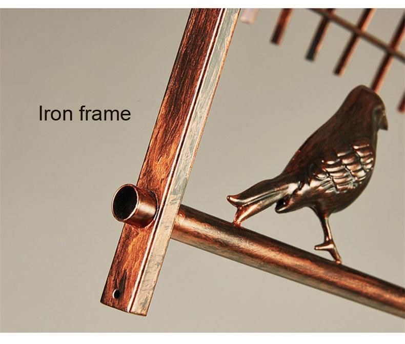Nordic Bird Chandelier Bedroom Amercian Country Drop Light Kitchen Restaurant Cafe Cage Chandelier (WH-VP-115)