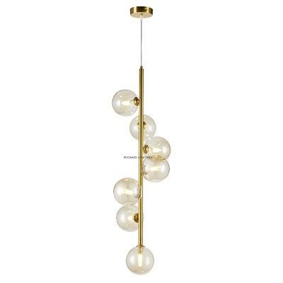 Postmodern Simplicity Creative Glass Ball Art Bedroom Bedside Dining Room Bar Staircase Designer Chandelier