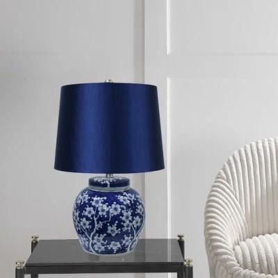 Modern LED Table Lamp Design Decoration Bedroom Night Light Luxury Bedside Reading Lamp Chinese Style Ceramic Table Lamp