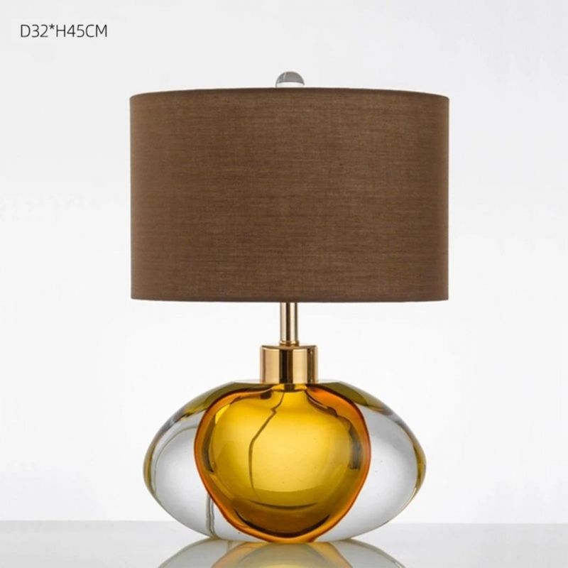 Art Drop Shape Bedside Lamp Beautiful Table Light with a Variety of Lampshades Unique Especial Desk Lamp