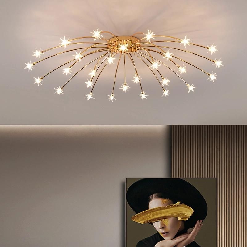 Metal Crystal More Lightsource Ceiling Lamp Living Room Lamp Bedroom Lamp