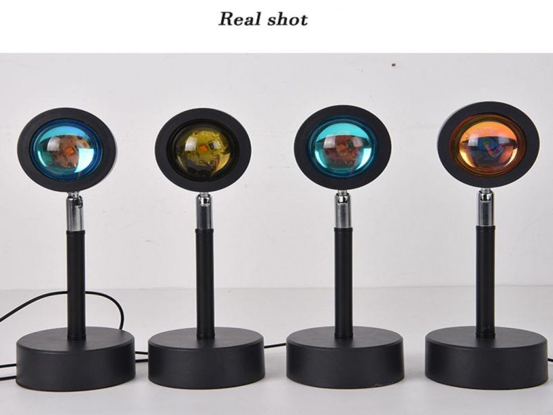 180 Degree Rotation RGB Rainbow Sunrise Sunset Projection Light