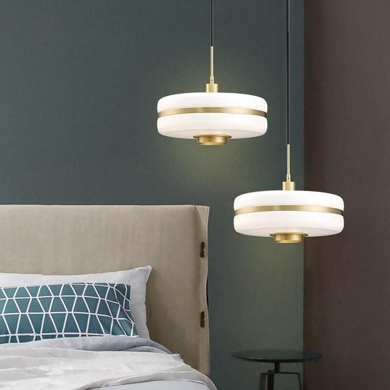 Modern Glass Pendant Lights Nordic LED Kitchen Lamps Living Room Circular Industrial Home Pendant Lamp (WH-AP-113)