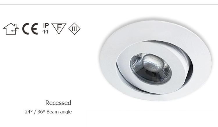 Hotel Residental Project Down Lighting Anti-Glare Recessed LED Downlight with CE RoHS Ceiling Lamp