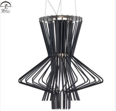 Replica Stainless Steel Chandelier Lobby Lighting Modern LED Pendant Lamp