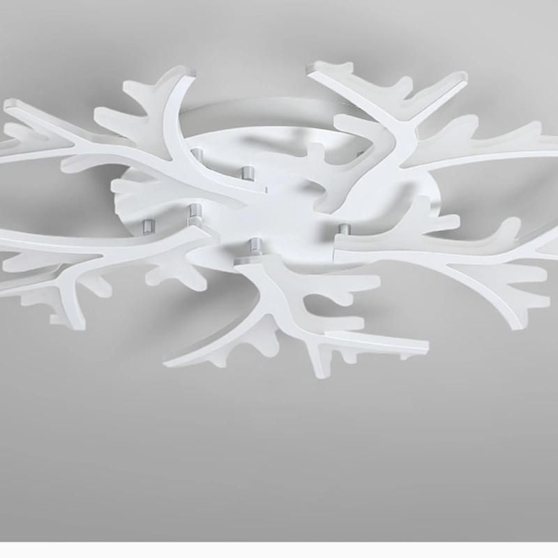 Creative Art Personality Ceiling Light White Warm Living Room Lamp LED