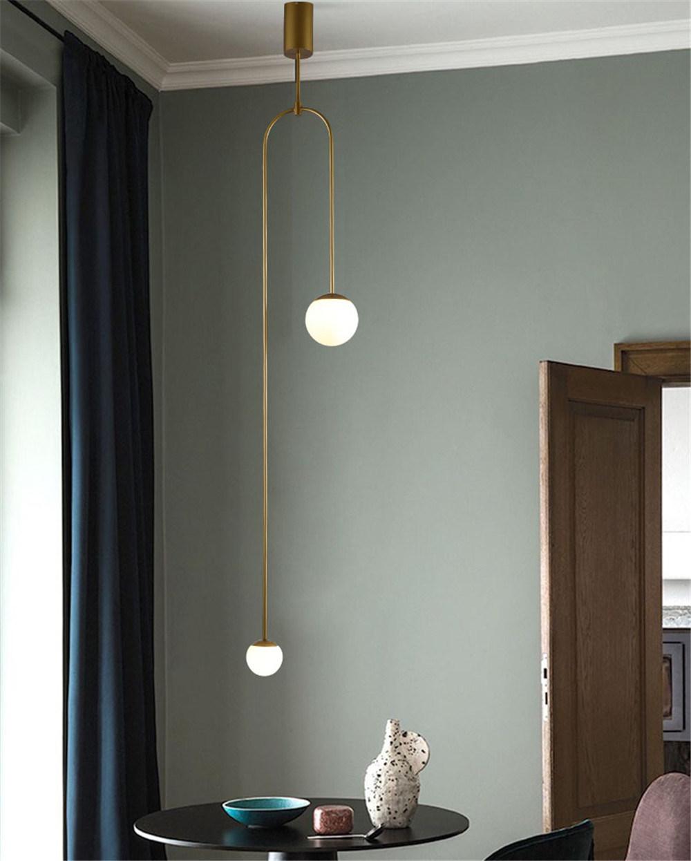 Interior Suspension Opal Glass Pendant Lamp for Wedding Decoration