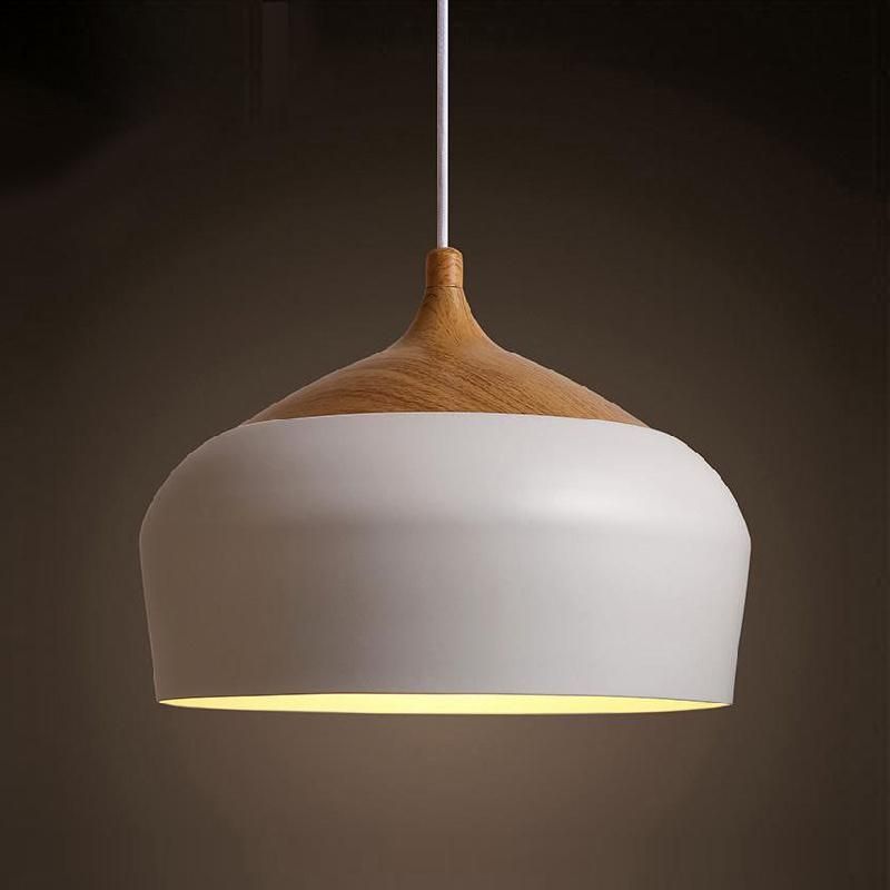 Round White Vintage Pendant Lamp Restaurant Bedroom Dining Room Lamp