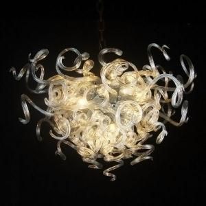 Bright Mouth Blown Glass Pendant Lamp for Restaurant Decoration