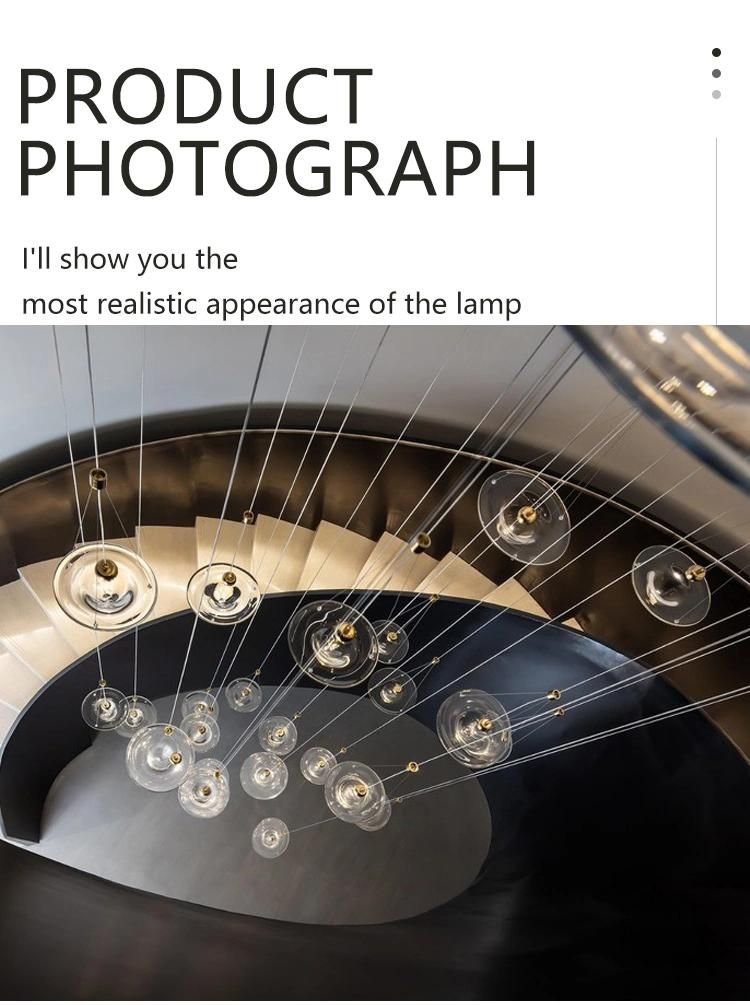 Modern Custom Hotel Villa Luxury LED Chandelier