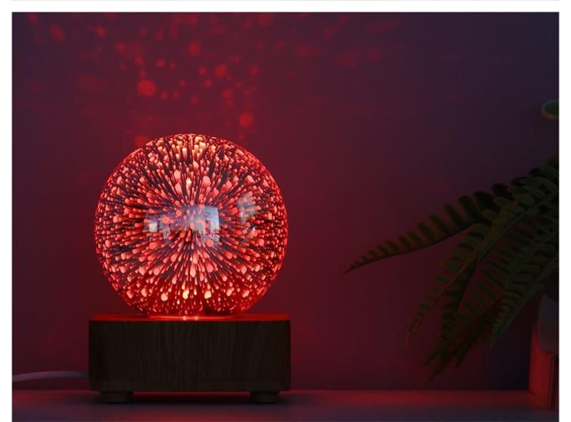 LED 3D Polka DOT Night Lamp Christmas Romantic Atmosphere Small Desk Lamp USB Dream Rubik′ S Cube Atmosphere Lamp Bedside Table Lamp