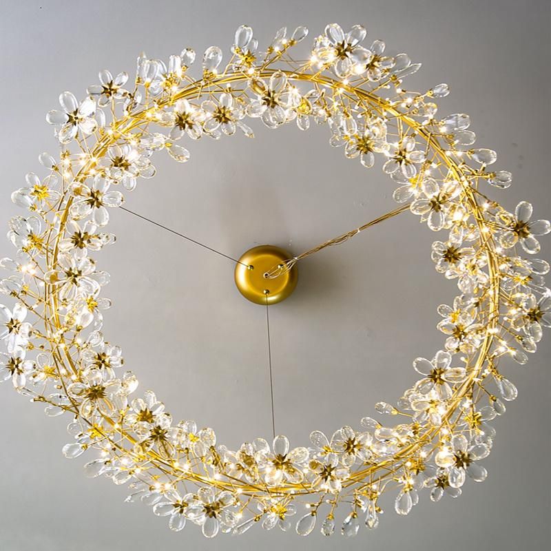 Pendant Lamp Decorative Lighting Village Branch Crystal Living Room Lamp