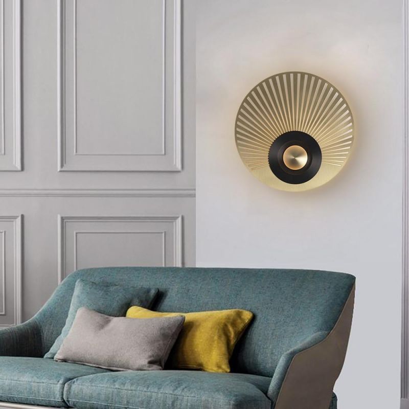 Modern LED Wall Lamp Hallway Living Room Bedroom Bedside Loft Home Decor Gold Applique Light Fixtures