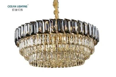 Modern Luxury Golden Iron LED E14*22crystal Chandelier Lighting
