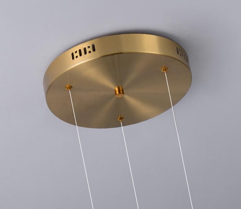 New Design Modern Metal Ring Hanging LED Chandelier Pendant Light