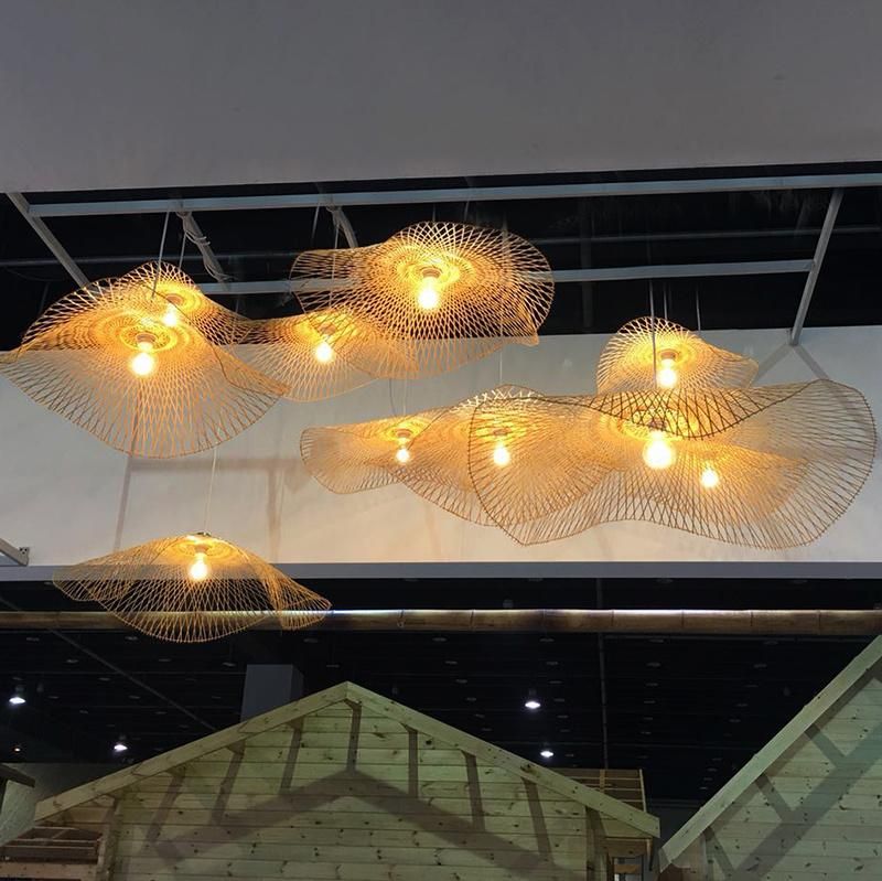 Handmade Rattan Pendant Light Fixtures for Kitchen Dining Room Bar Lighting Fixtures (WH-WP-01)