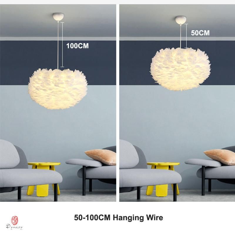 Europe Style Ball Pendant Lamp Designer Arne Contemporary Cloud Shaped Feather Pendant Light (WH-AP-308)